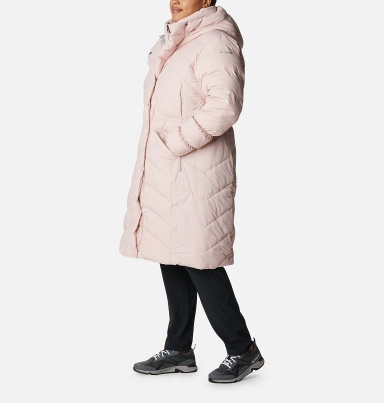 Women's Columbia Ember Springs Long Down Jackets Pink | Plus Size CA-C64A5